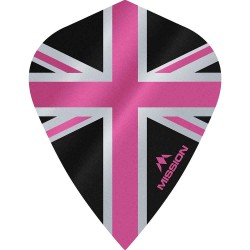 Fülle Mission Darts Kite Alliance Union Jack Schwarz Rosa F3094