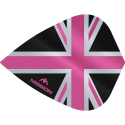 Fülle Mission Darts Kite Alliance Union Jack Schwarz Rosa F3094