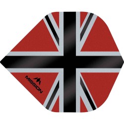 Fülle Mission Darts Nr. 2 Std Alliance-x Union Jack Schwarz Rot F3106