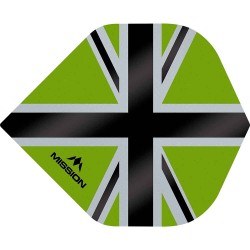 Fülle Mission Darts Nr. 2 Std Alliance-x Union Jack Schwarz Grün F3107