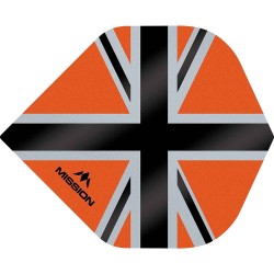 Fülle Mission Darts Nr. 2 Std Alliance-x Union Jack Schwarz Orange F3108