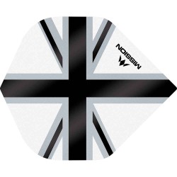 Plumas Mission Darts No2 Std Alliance-x Union Jack Preto Branco F3111