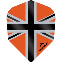 Fülle Mission Darts Nr. 6 Std Alliance-x Union Jack Schwarz Orange F3122