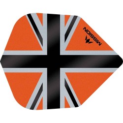 Fülle Mission Darts Nr. 6 Std Alliance-x Union Jack Schwarz Orange F3122