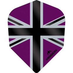 Fülle Mission Darts Nr. 6 Std Alliance-x Union Jack Schwarz Lila F3123