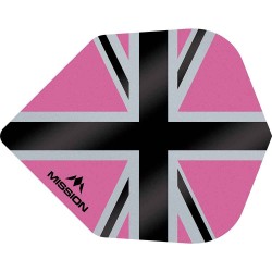 Fülle Mission Darts Nr. 6 Std Alliance-x Union Jack Schwarz Rosa F3124