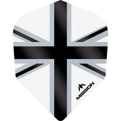 Fülle Mission Darts Nr 6 Std Alliance-x Union Jack Schwarz Weiß F3125