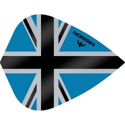 Plumas Mission Darts Kite Alliance-x Union Jack Negro Azul F3112