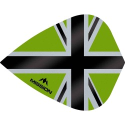 Fülle Mission Darts Kite Alliance-x Union Jack Schwarz Grün F3114