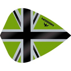 Fülle Mission Darts Kite Alliance-x Union Jack Schwarz Grün F3114