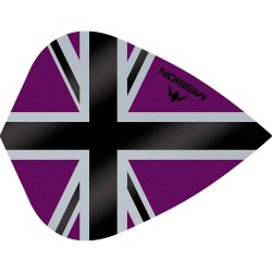 Fülle Mission Darts Kite Alliance-x Union Jack Schwarz Lila F3116