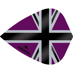 Fülle Mission Darts Kite Alliance-x Union Jack Schwarz Lila F3116