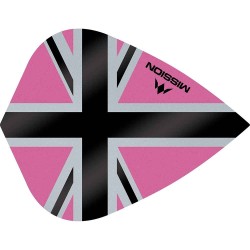 Fülle Mission Darts Kite Alliance-x Union Jack Schwarz Rosa F3117