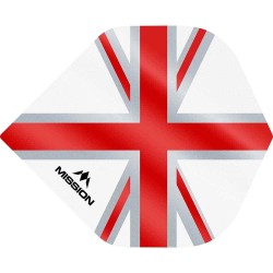 Plumas Mission Darts No2 Std Alliance Union Jack Branco Vermelho F3127