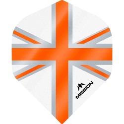 Fülle Mission Darts Nr. 2 Std Alliance Union Jack Weiß Orange F3129