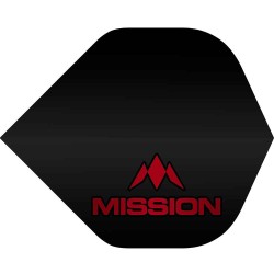 Plumas Mission Darts No2 Std Logo Rojo F2504