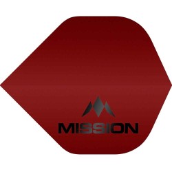 Plumas Mission Darts No2 Std Logo Rojo Mate F1950