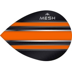 Plumas Mission Darts Ovalada Mesh Naranja F2067