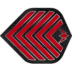 Plumas Mission Darts Plumas No2 Std Almirante Vermelho F2319