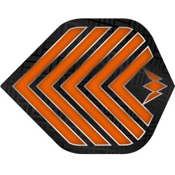 Fülle Mission Darts Federn Nr. 2 Std Admiral Orange F2370