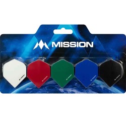 Plumas Mission Darts No2 Std Logo Dart Collection 5 Unidades Bx133