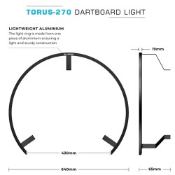 Sistema Iluminación Led Dianas Mission Torus 270 Tor270