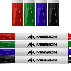 Marcador Mission 4 Cores Dry Wipe 4 Unidade Bx058