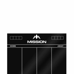 Tafeln Mission Darts Whiteboard 501 Schwarz Mb03