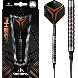 Darts Mission Pheon Elektro Schwarz 90% Bronze 20g D1603