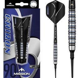 Darts Mission Chiron M2 Elektro Schwarz Blau 90% 21g D9636