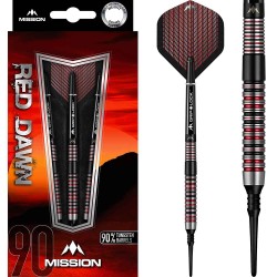 Darts Mission Red Dawn M1 Straight Ring 90% 21g D9045
