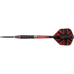 Darts Mission Darryl Fitton Schwarz Rot Elektro 95% 22g D1628