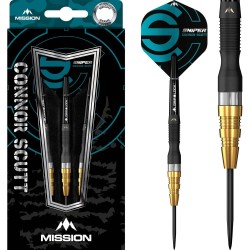 Dardos Connor Scutt  Mission Sniper Negro Dorado 24g 95% D1592