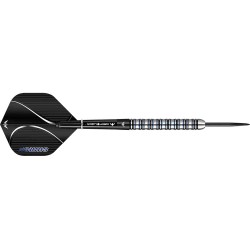 Darts Mission Chiron M1 Schwarz Blau Elektrisch 90% 24gr D1559