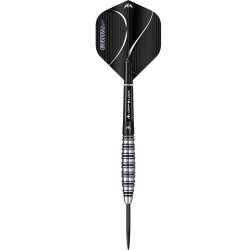 Darts Mission Chiron M2 Schwarz Blau Elektrisch 90% 23gr D1561