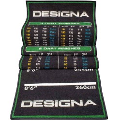 Protector do solo Designa Checkouts Não Slip Back Verde 290cmx60cm Mat19