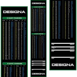 Bodenschutz Designa Checkouts Non Slip Back Grün 290cm x 60cm Mat19