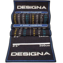 Bodenschutz Designa Checkouts Non Slip Back Blau 290cm x 60cm Mat24