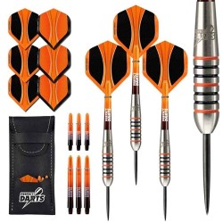 Dardo Perfect Darts Solarfox 3 Torpedo Negro Laranja 90% 24g D3552