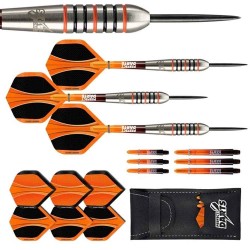 Dardo Perfect Darts Solarfox 3 Torpedo Negro Laranja 90% 24g D3552