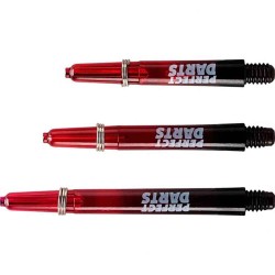 Cañas Perfectdarts Dos Tonos Negro Rojo Larga S1200