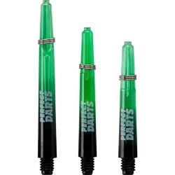 Canas Perfectdarts Dois tons Negro Verde Intermediário S1202