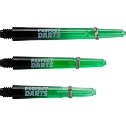 Canas Perfectdarts Dois tons Negro Verde Intermediário S1202