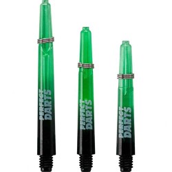 Cañas Perfectdarts Dos Tonos Negro Verde Corta S1201