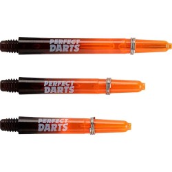 Cañas Perfectdarts Dos Tonos Negro Naranja Larga S1206