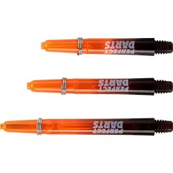 Cañas Perfectdarts Dos Tonos Negro Naranja Corta S1204