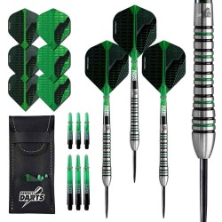 Darts Perfect Darts Schwarze Grenade Ringed Schwarz Grün 90% 23g D3568