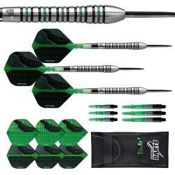 Dardo Perfect Darts Black Grenade Ringed Negro Verde 90% 23g D3568