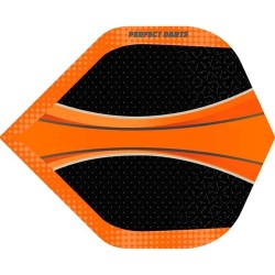 Plumas Perfect Darts Solarfox n.o 2 Std Negro Laranja F3249