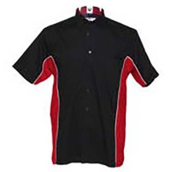 Camisa Sport Dart Negra Y Roja S Kk185nr-s